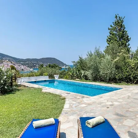 Rodia With Swimming Pool On Island Skopelos Town