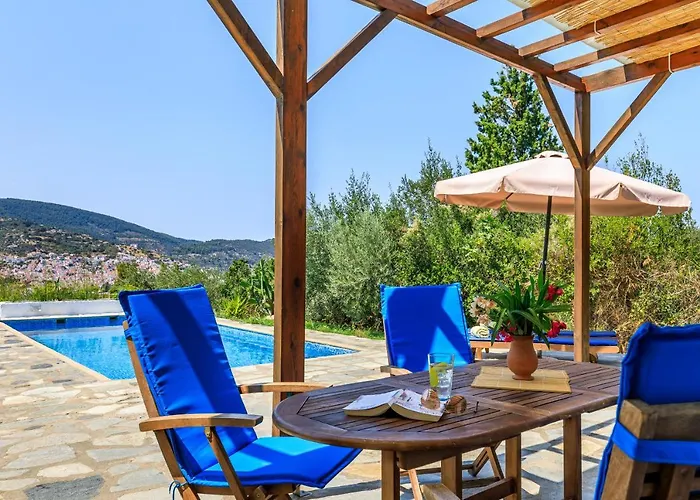 Rodia With Swimming Pool On Island Βίλα *