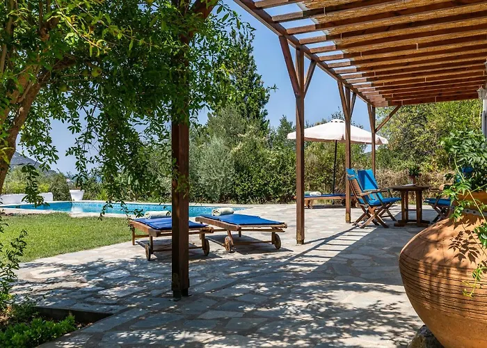 Rodia With Swimming Pool On Island *